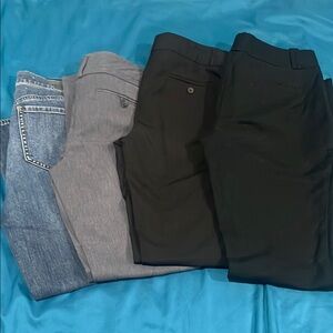 Assorted Pants Collection - Denim, Gray, Black